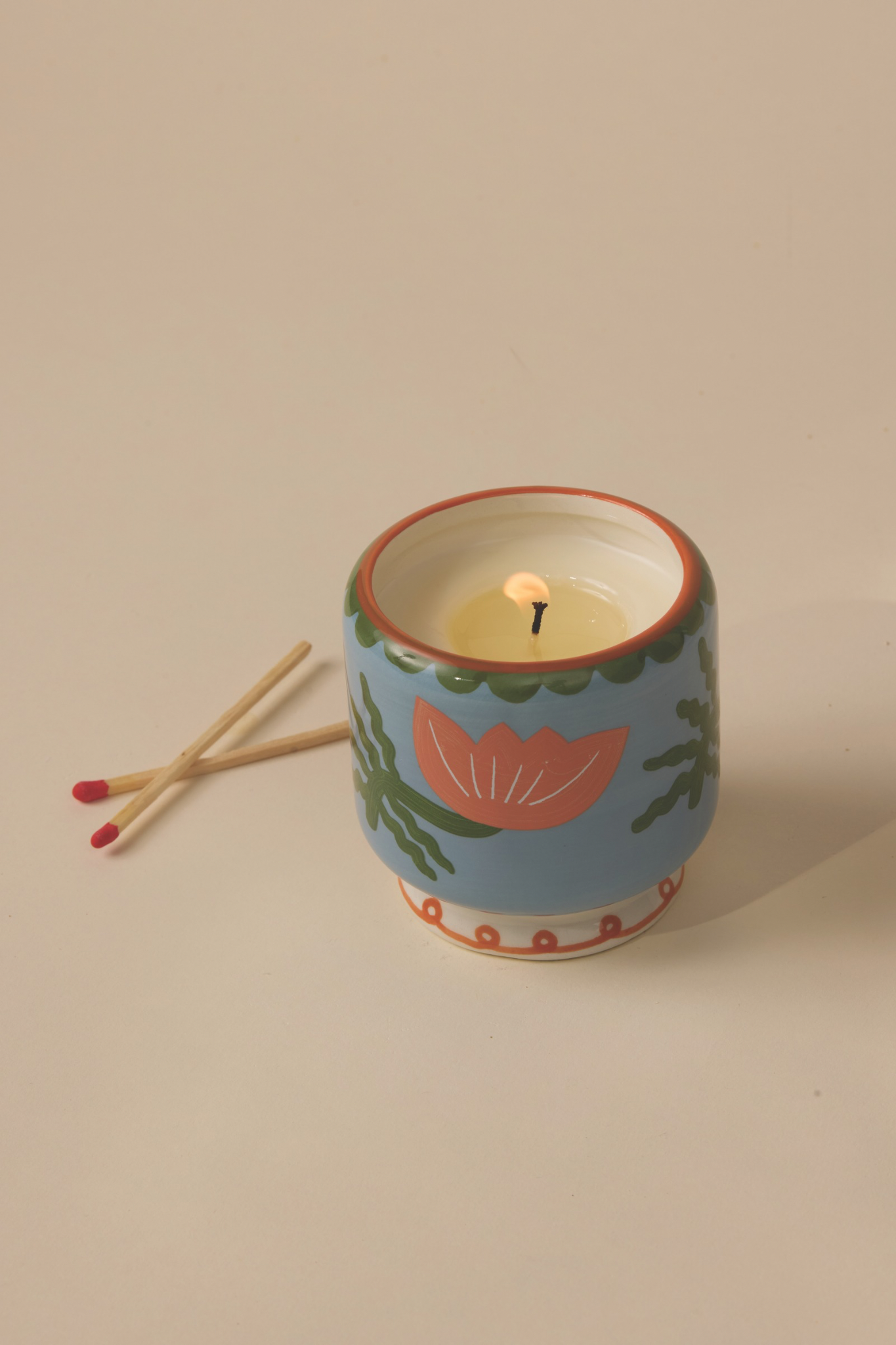 Cactus Flower Ceramic Boxed Candle