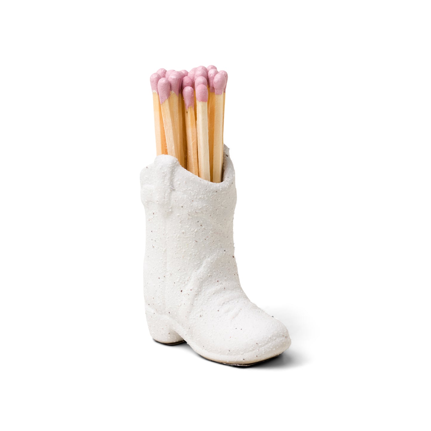 Nashville Ceramic Cowboy Boot Matches & Holder