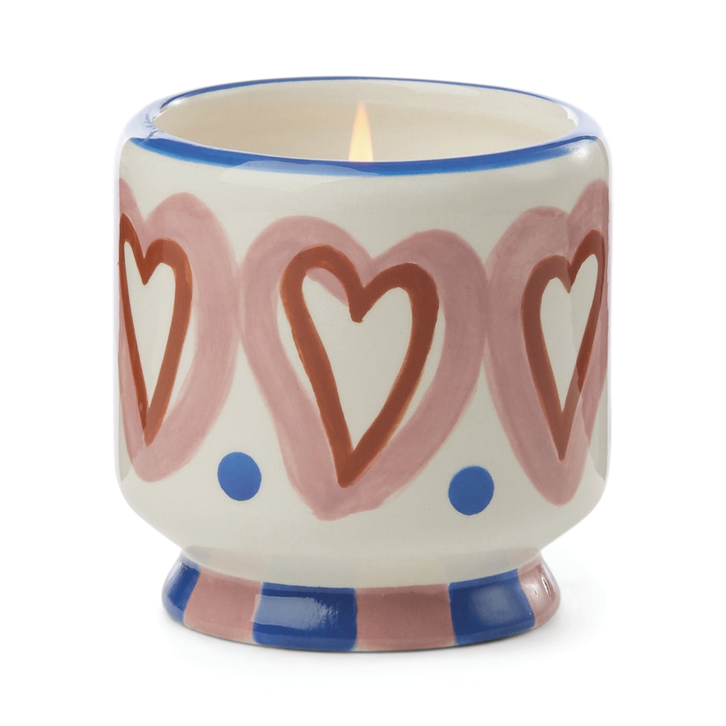 Hearts Ceramic Boxed Candle