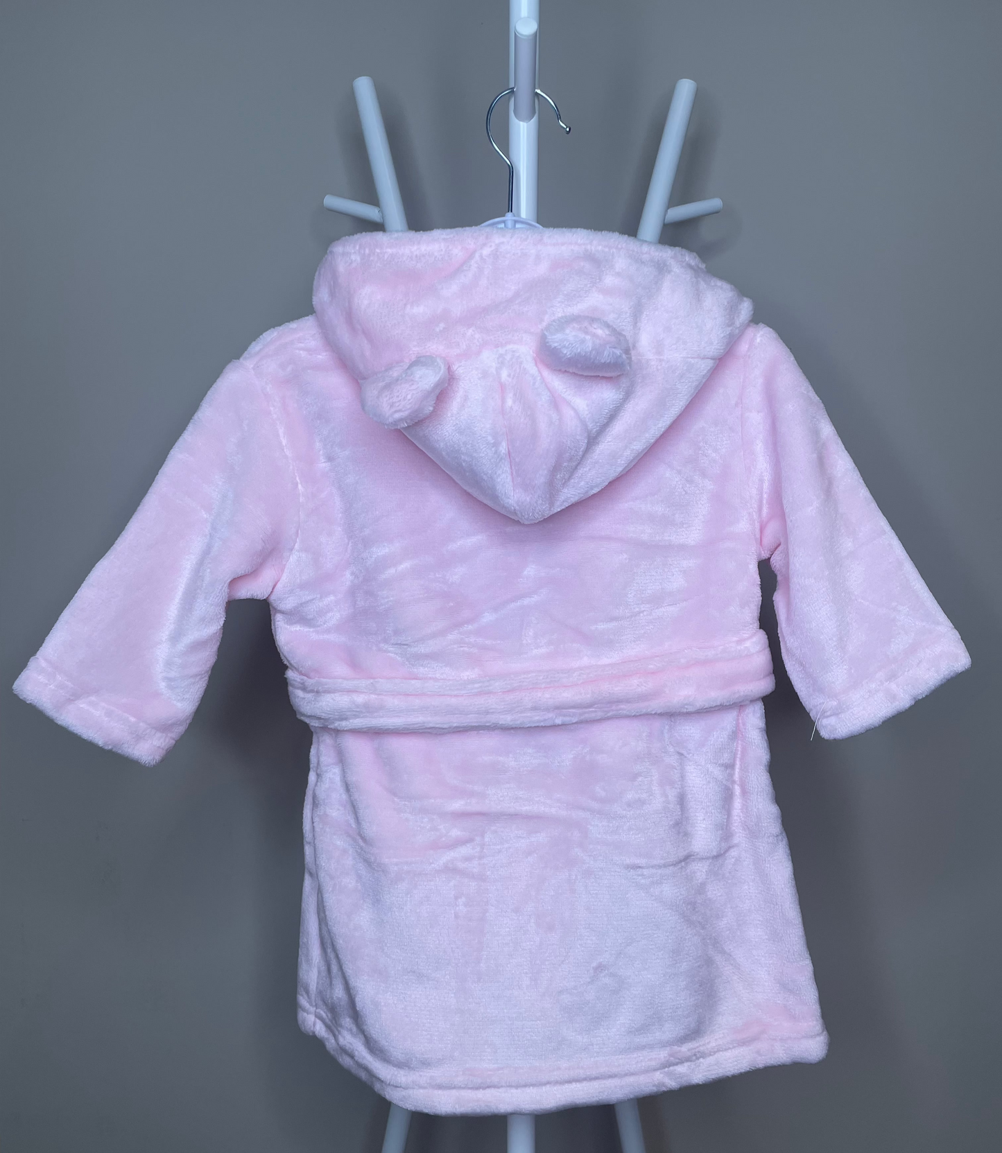 Pink Hooded Dressing Gown