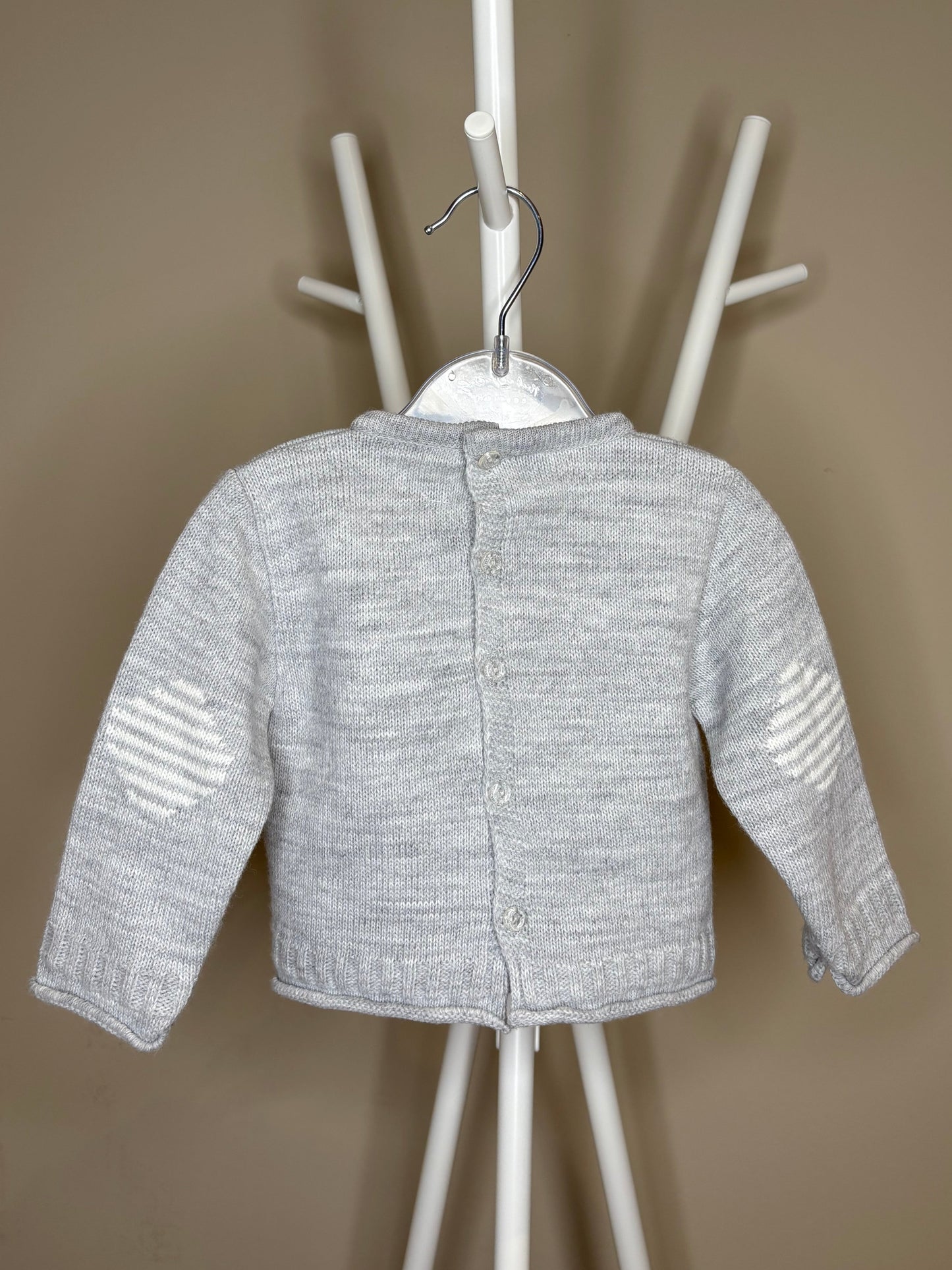 Grey Knitted Star Set with Hat