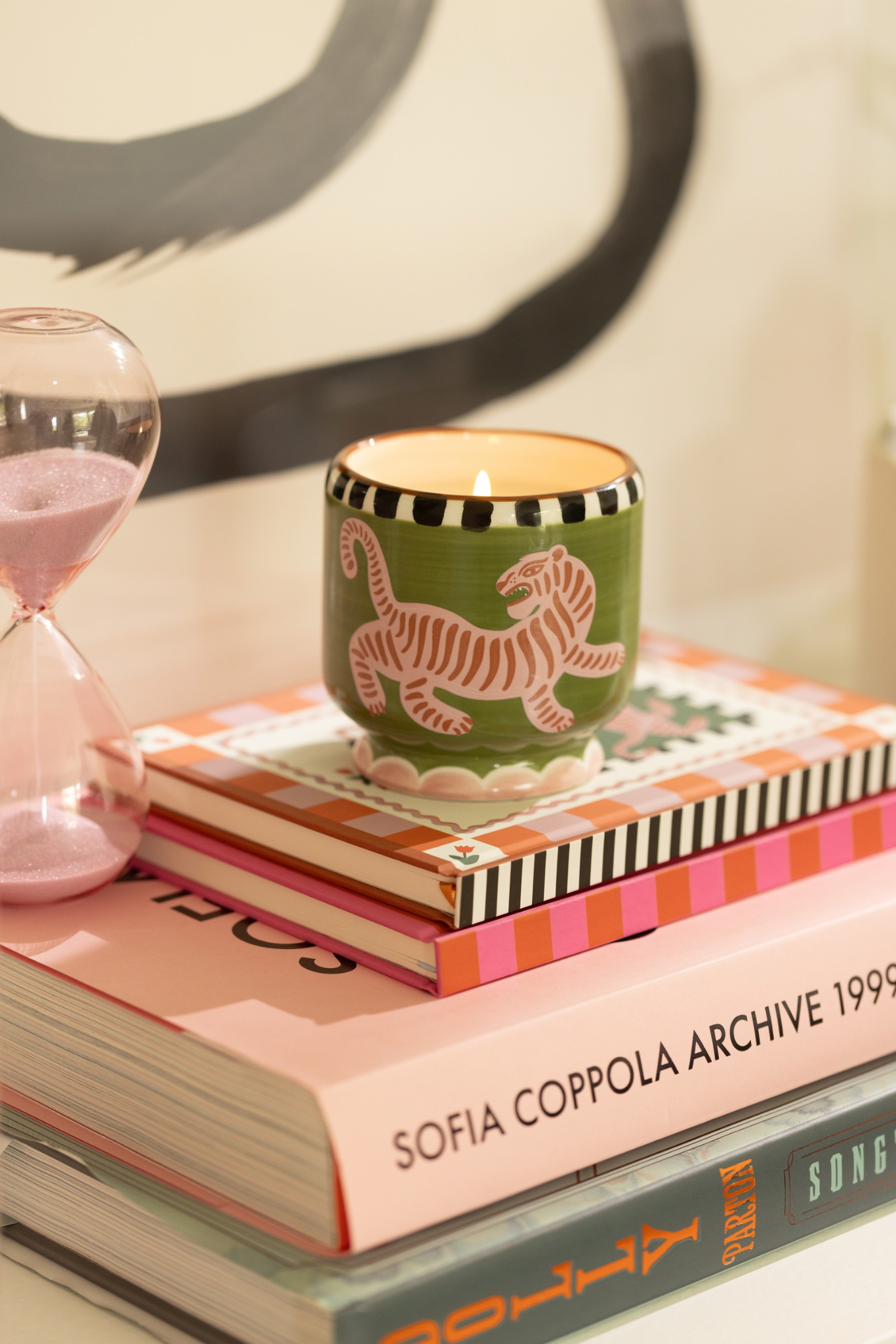 Tiger Ceramic Boxed Candle