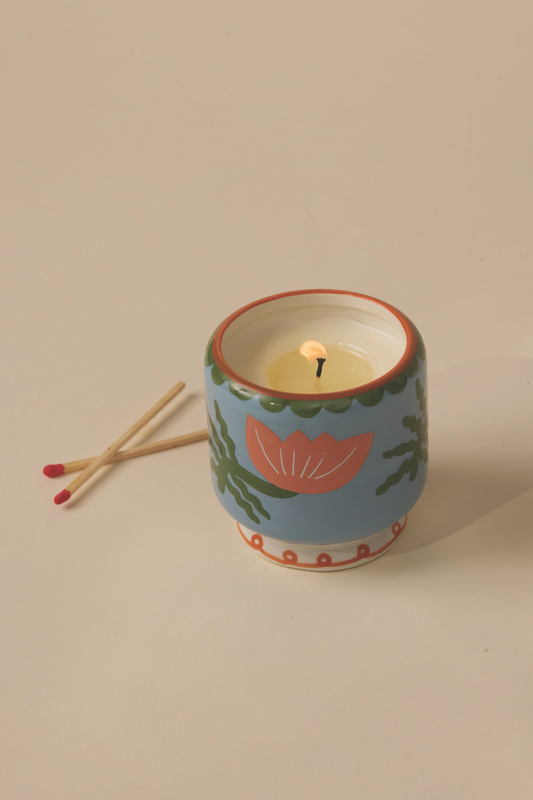 Cactus Flower Ceramic Boxed Candle