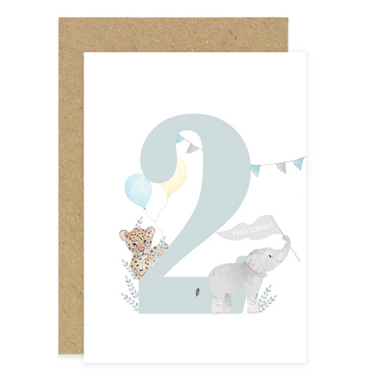 Little Roglets - 2nd Birthday Card