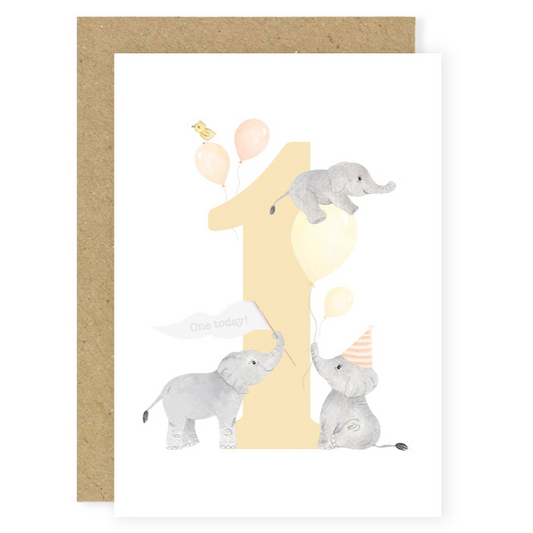 Little Roglets - 1st Birthday Card