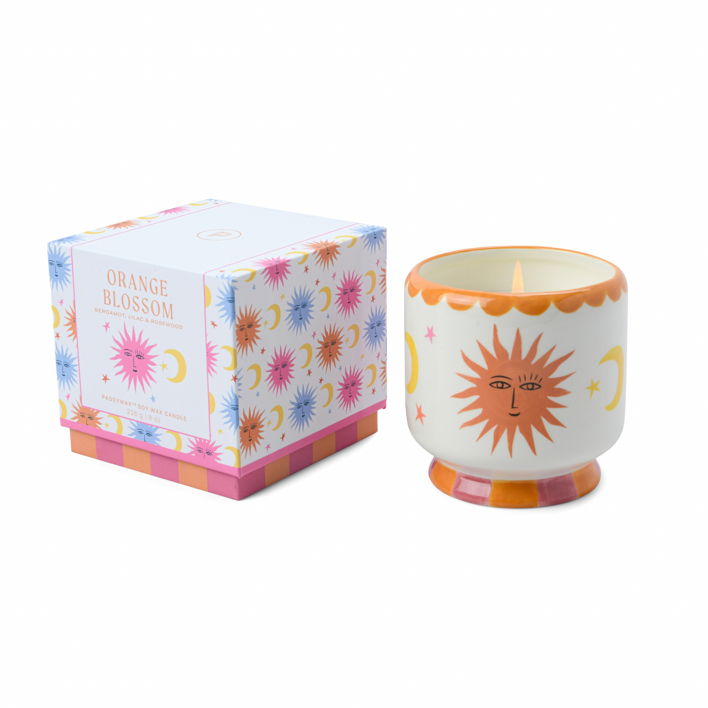 Sun Ceramic Boxed Candle