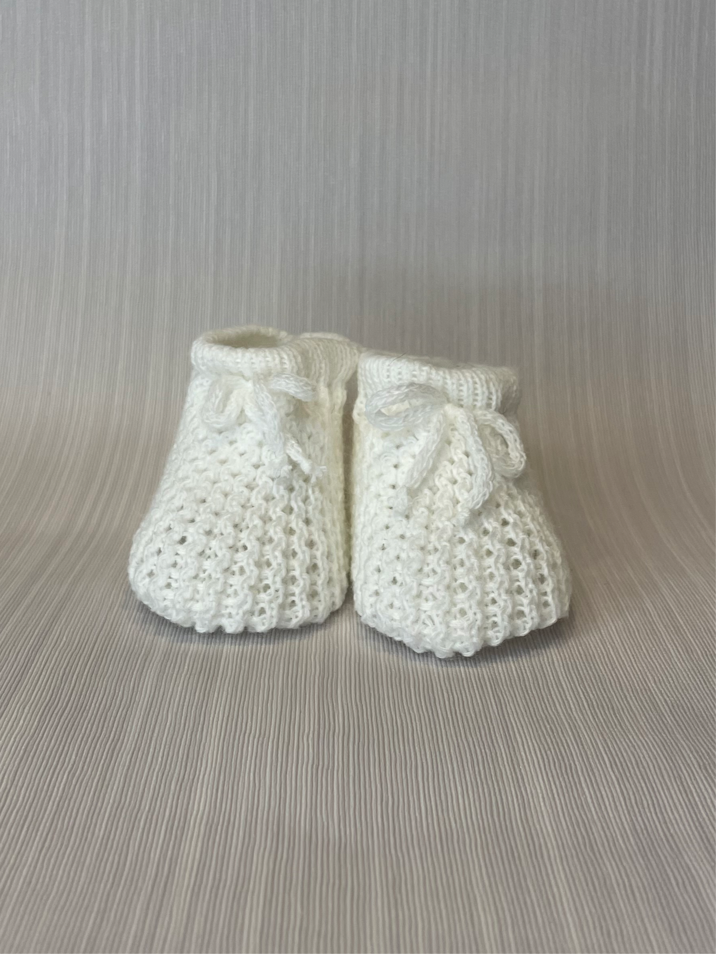 White Knitted Booties