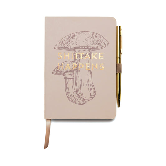 'Shiitake Happens' Notebook with Pen